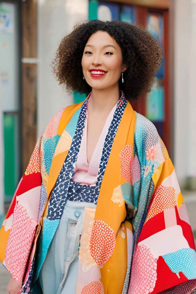 Kimono Jacket with a Belt